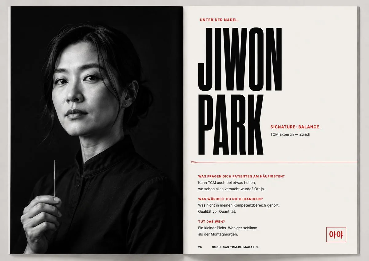 Porträt-Doppelseite: Jiwon Park